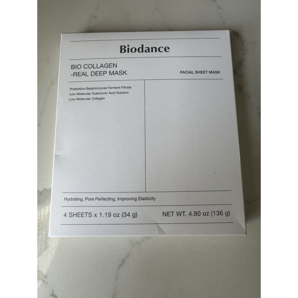 Biodance Bio-Collagen Real Deep Mask Korean Skin Care Anti Aging (Pack of 4)